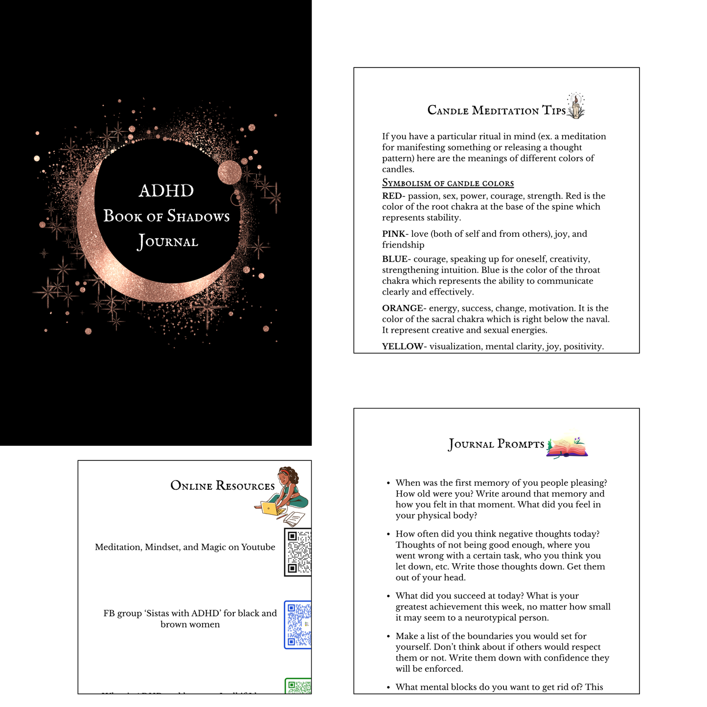 ADHD Book of Shadows Journal